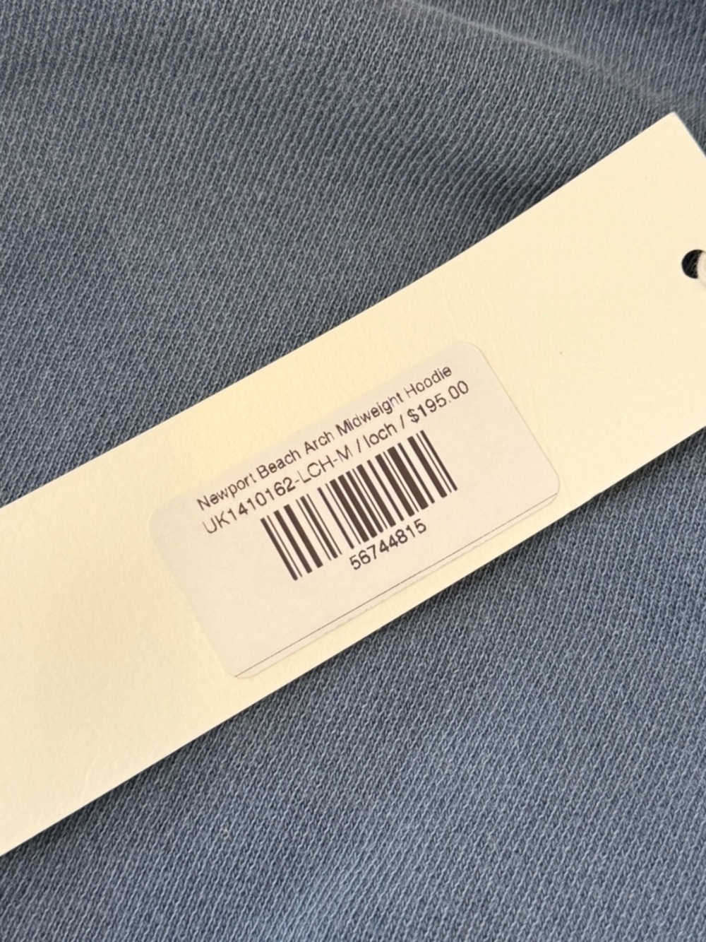 *SOLD* NWT Madhappy Newport Beach Slate Blue Midweight Hoodie - Picture 7 of 13